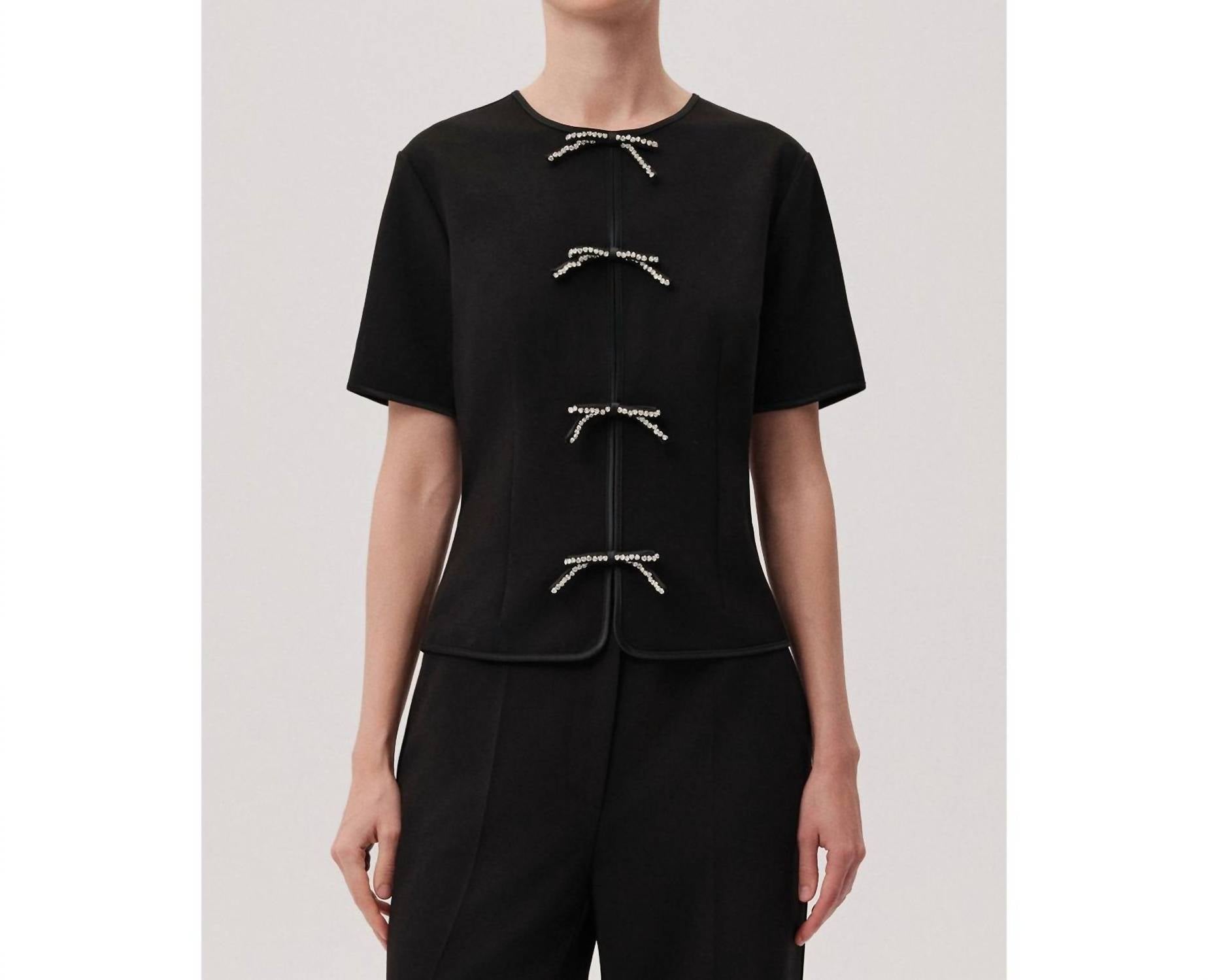 Exquise - Dove Short Sleeve Blouse