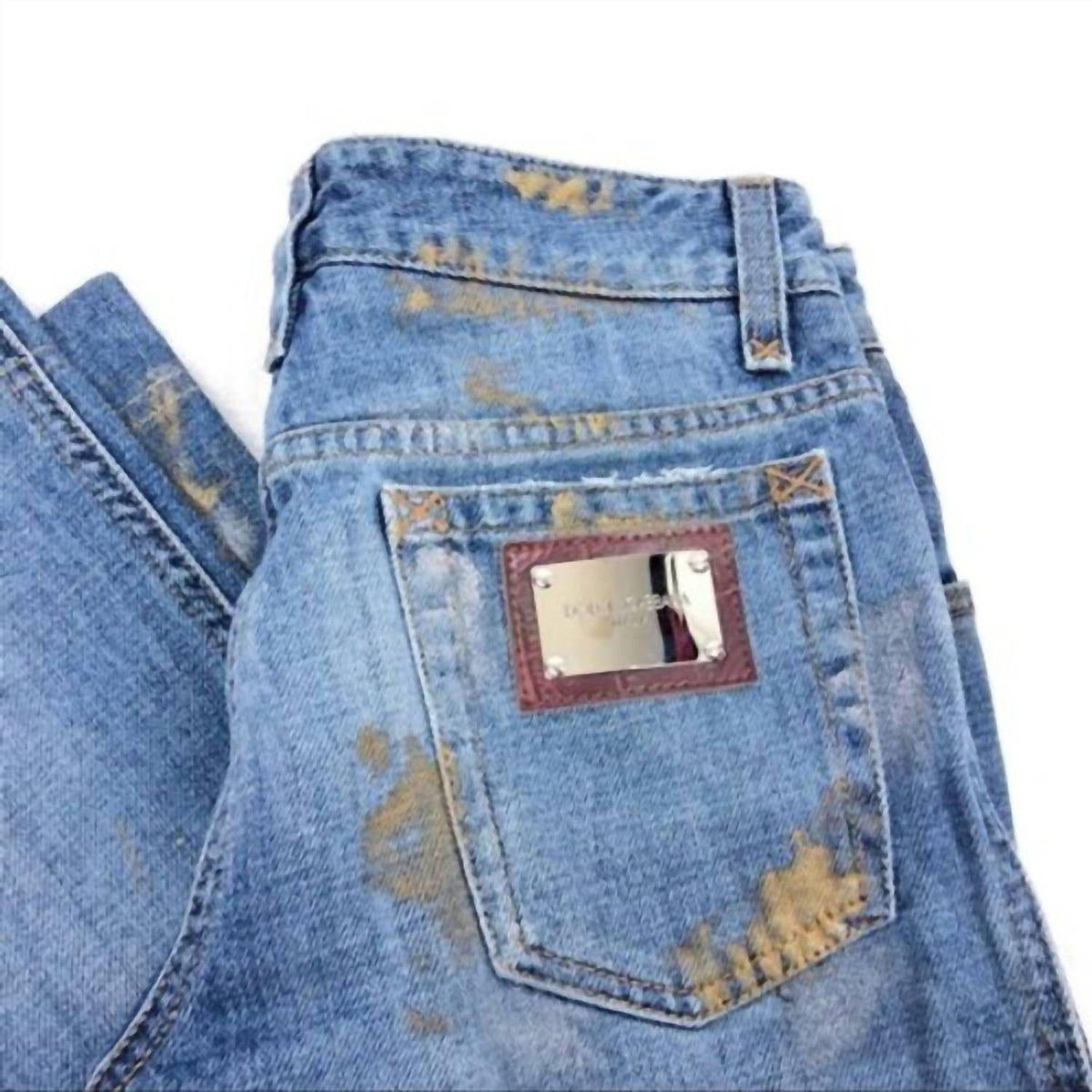 Dolce & Gabbana - Paint Splattered Jeans