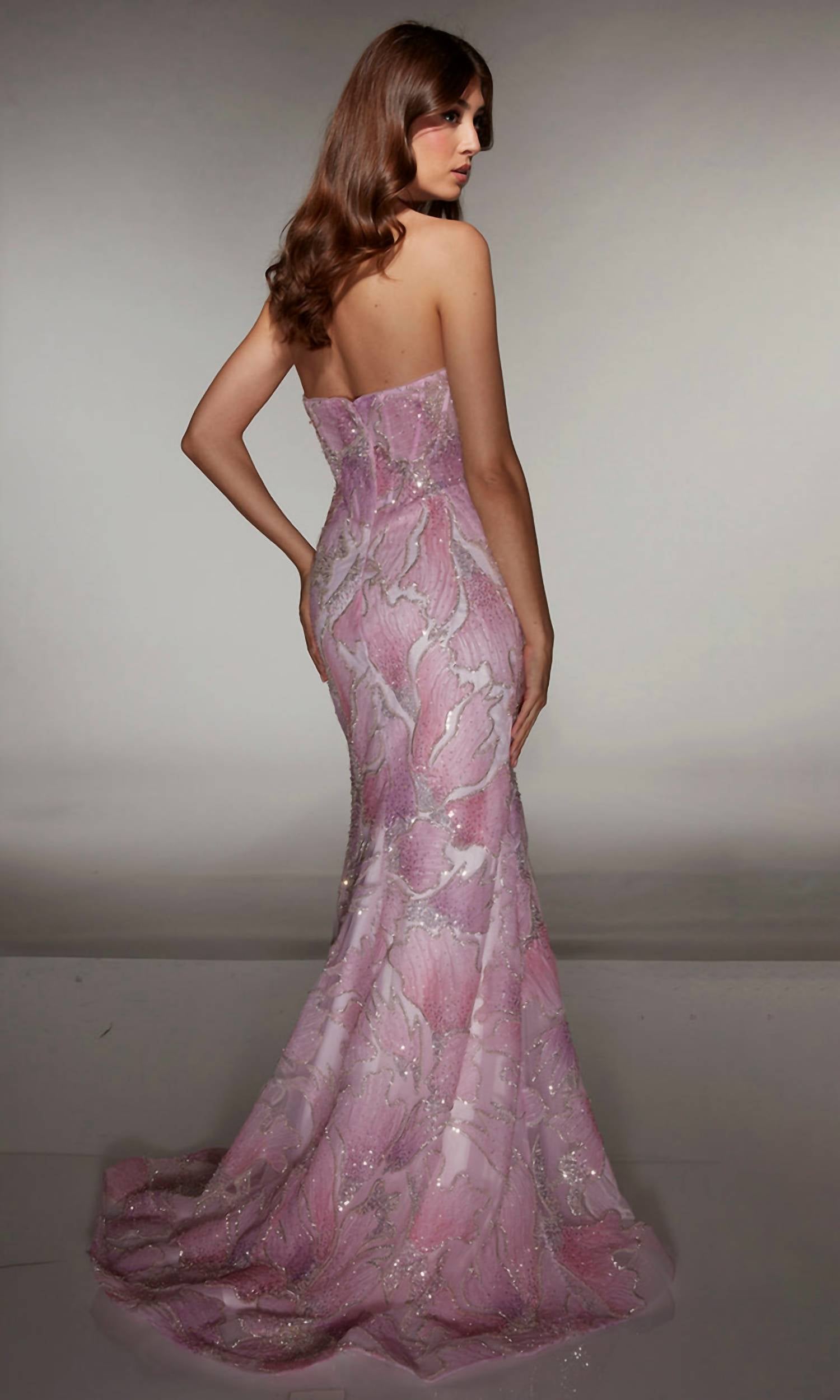 Alyce Paris - Strapless Beaded Evening Gown