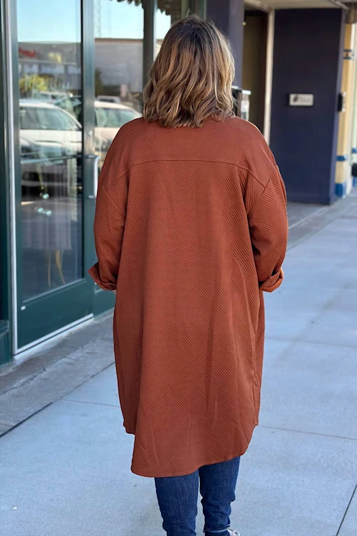 Staccato - Women's Carter Textured Overshirt Duster Jacket