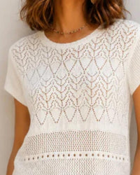 The Korner - Open Knit Top