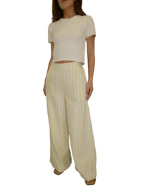 By Together - Lemon Striped Pants