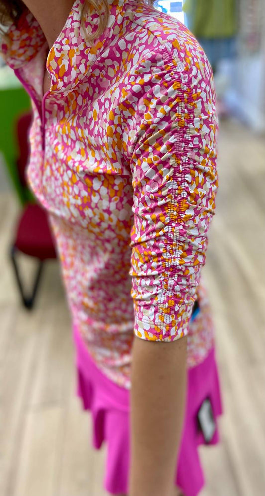 Ibkul - Naomi Ruched Arm Top