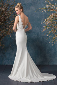 Casablanca - V-neck Wedding Dress
