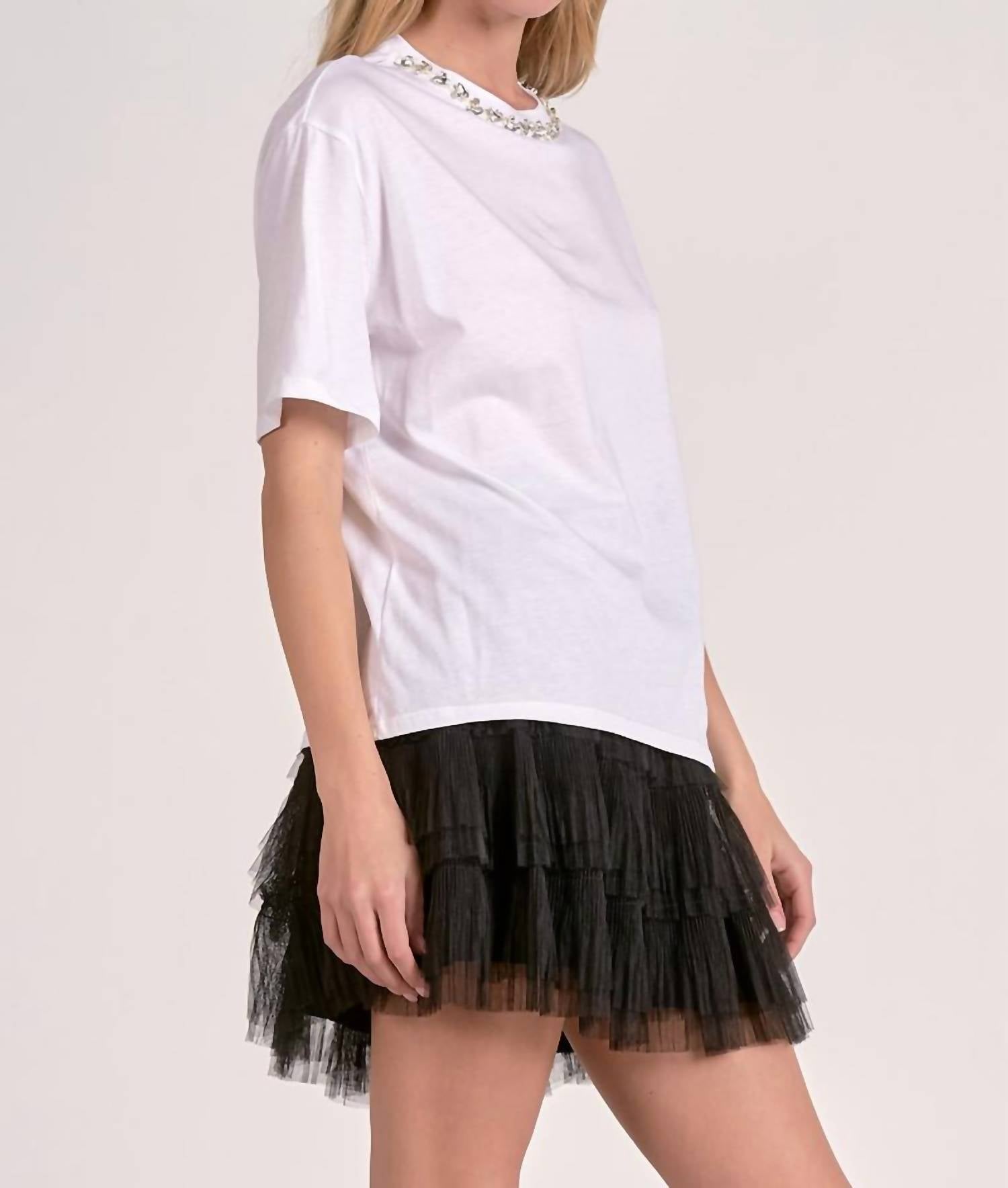 Elan - Embellished Tee