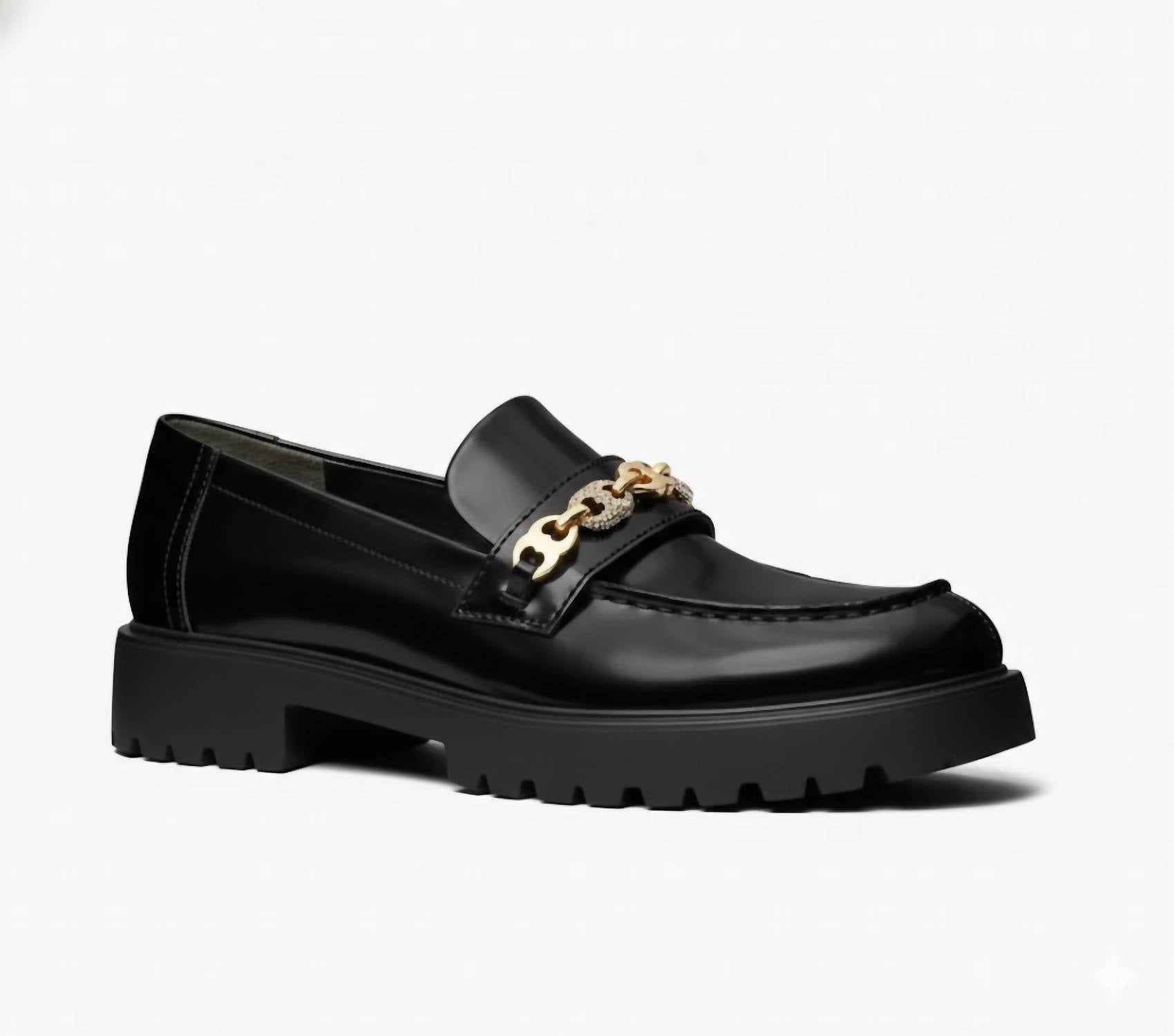 Tory Burch - Women's Pavé Gemini Link Lug Loafers