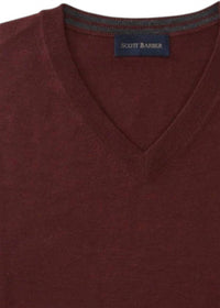 Scott Barber - Men's Merino V Neck Sweater