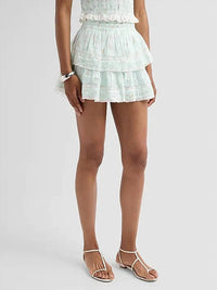 Loveshackfancy - Floral Ruffle Mini Skirt