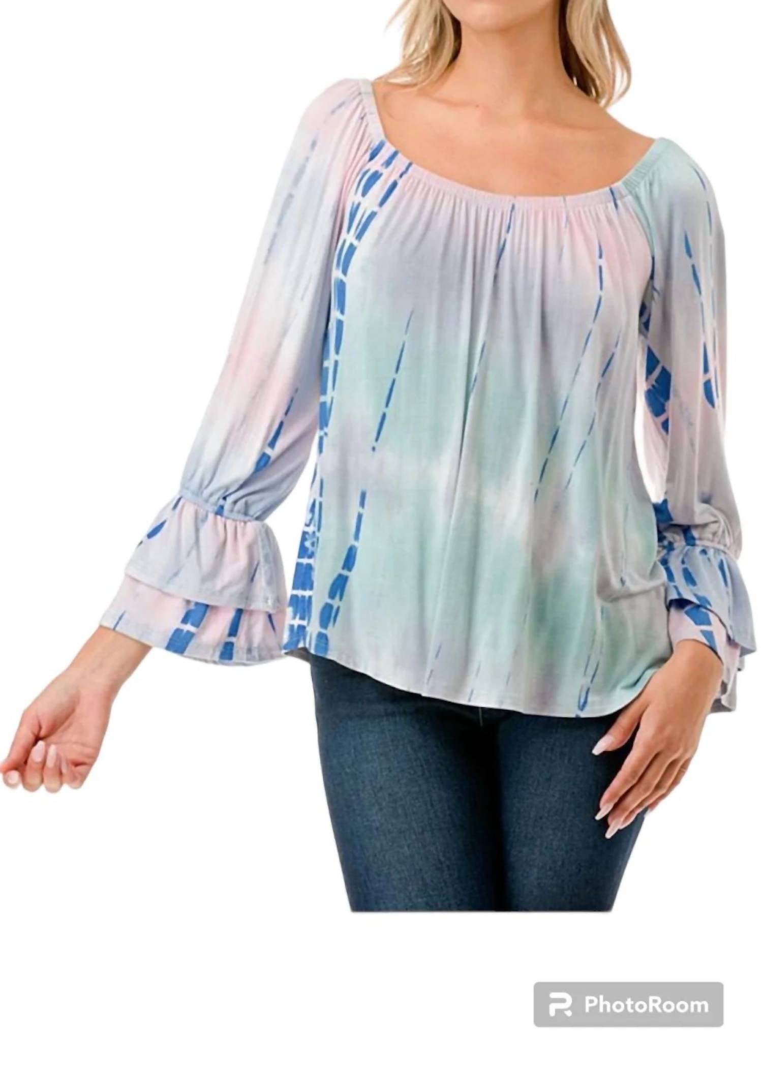 Vava - Frances Off Shoulder Pastel Bamboo Top