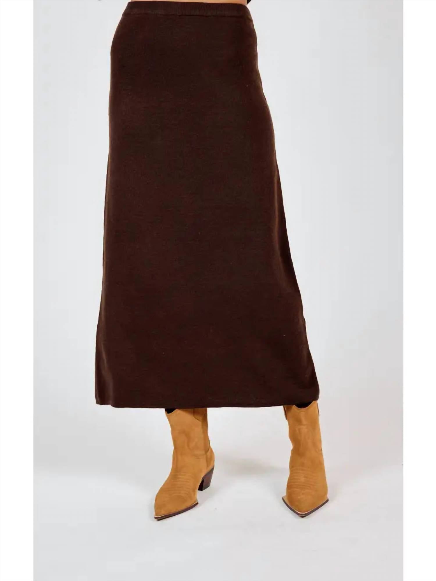 Sadie & Sage - Night Air Knit Maxi Skirt