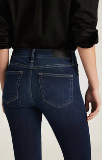 mavi Molly Deep Brushed Jeans in ink feather luxe - women's jeans - alternate view