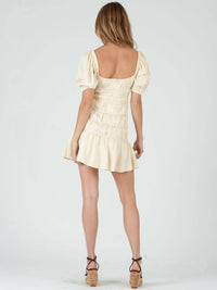 Lucca - Rae Puff Sleeve Tiered Mini Dress