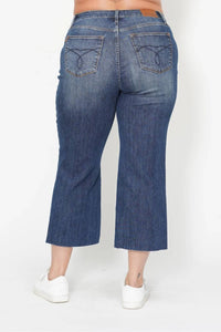 Judy Blue - Women's Kimi Crop Wide Leg Jeans