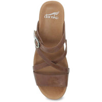 Dansko - Women's Ana Glazed Kid Leather Wedge Sandal