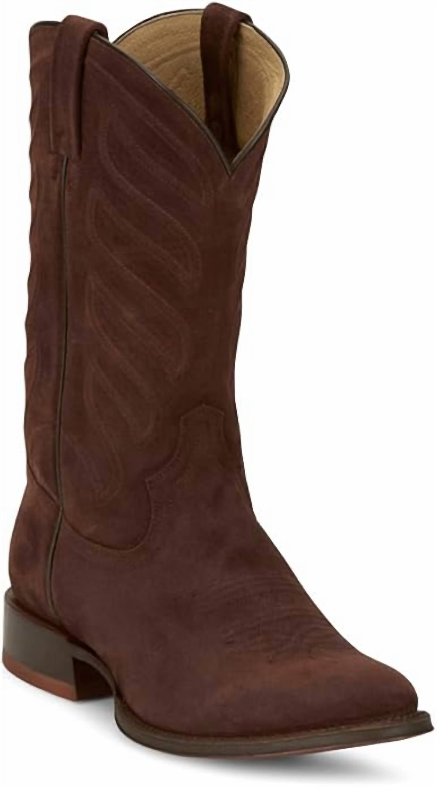 Tony Lama - Men's Amado 12" Suede Leather Western Boots