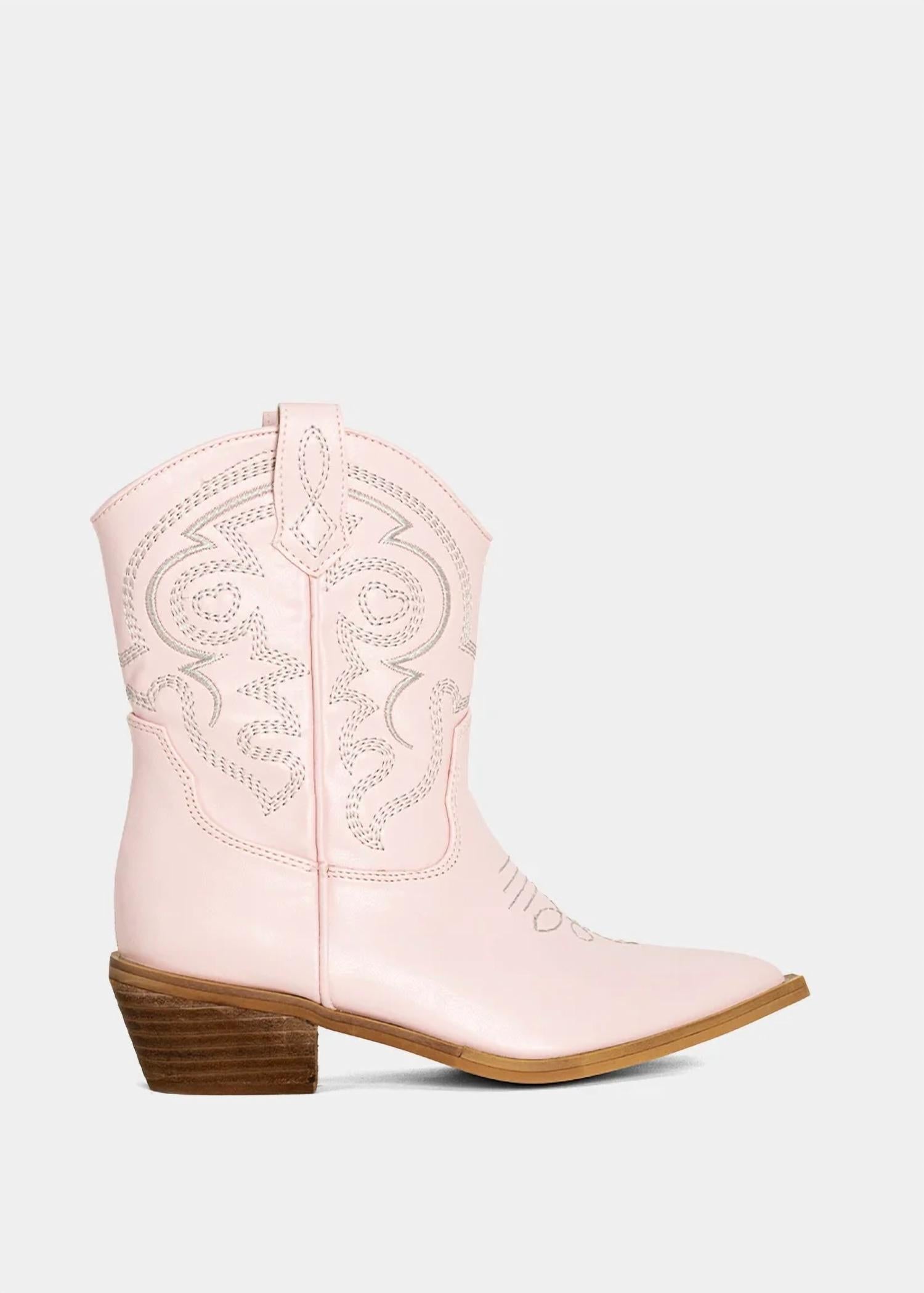 SHU SHOP Girl's Zita Mini Boots in pink - kids' boots