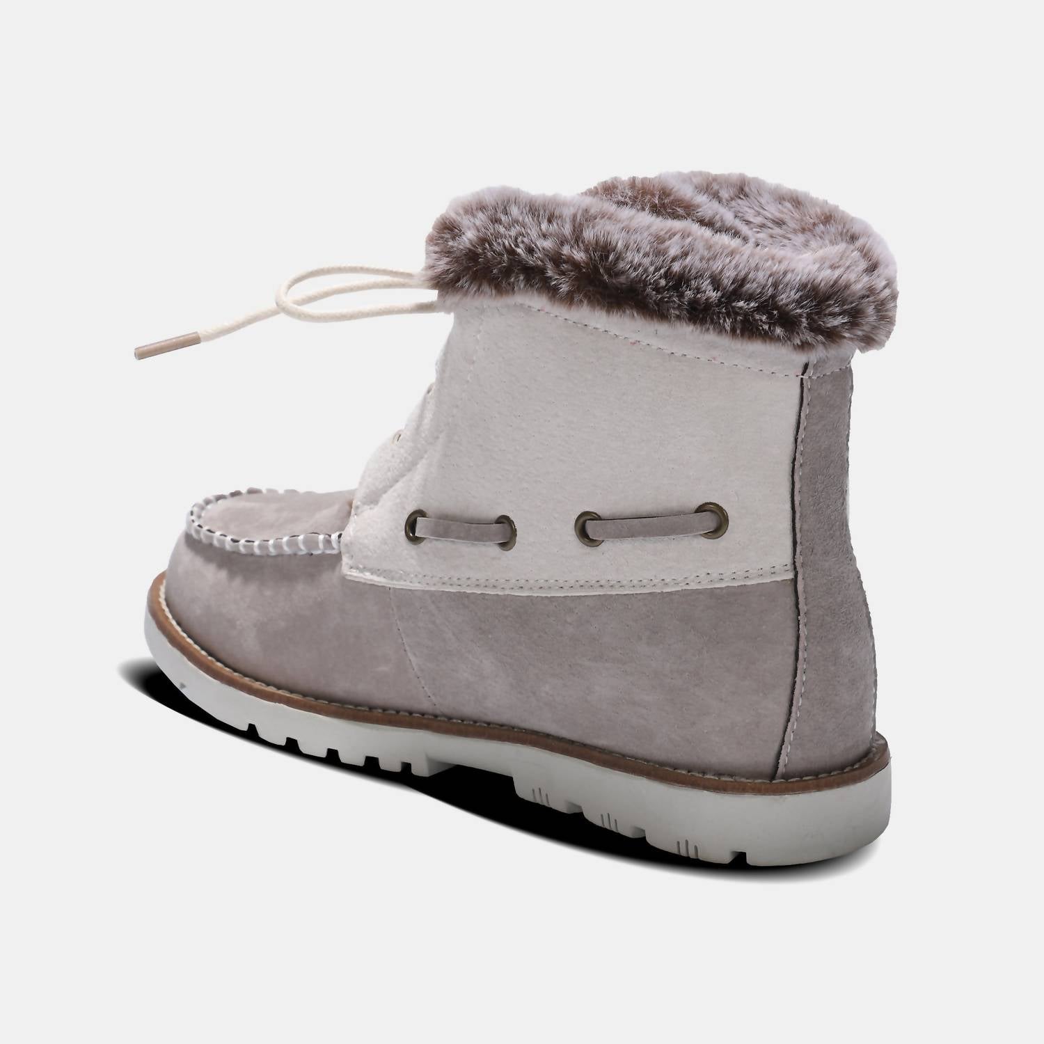 Lamo Women's Autumn Lace Up Boot in white dove - women's shoe - view 4