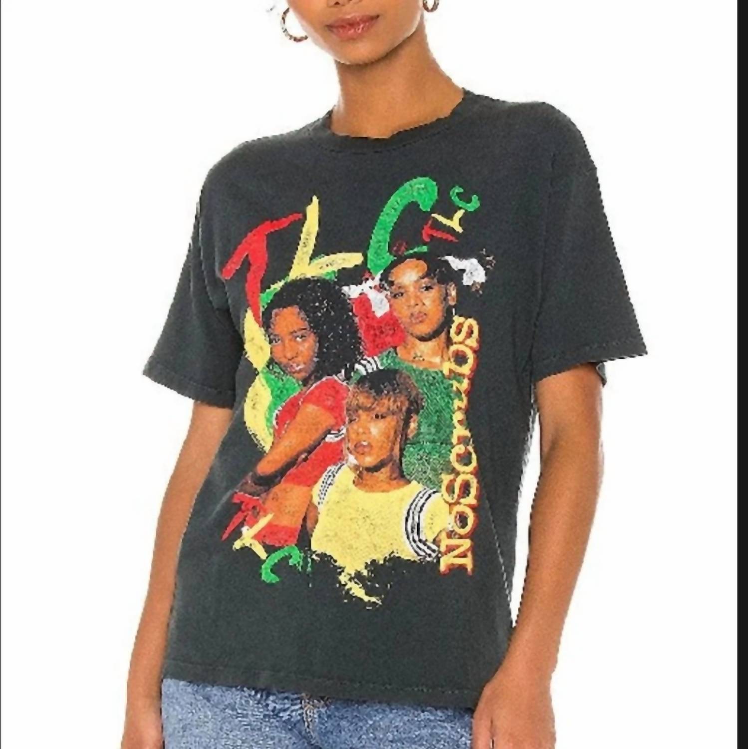 DAYDREAMER TLC No Scrubs Tee in vintage black - women's t-shirt