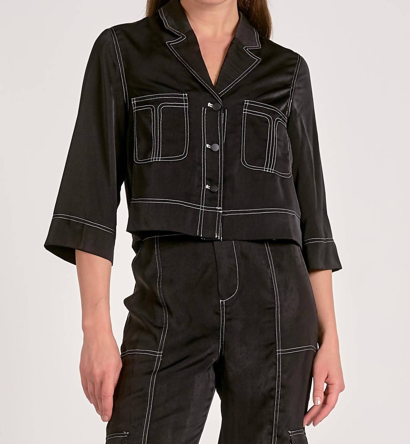 Elan - Jackie Button Up