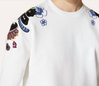 Valentino - World Arazzo Embroidered Crew Neck Sweatshirt