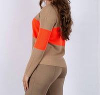 Vilagallo - Pullover Color Block Sweater