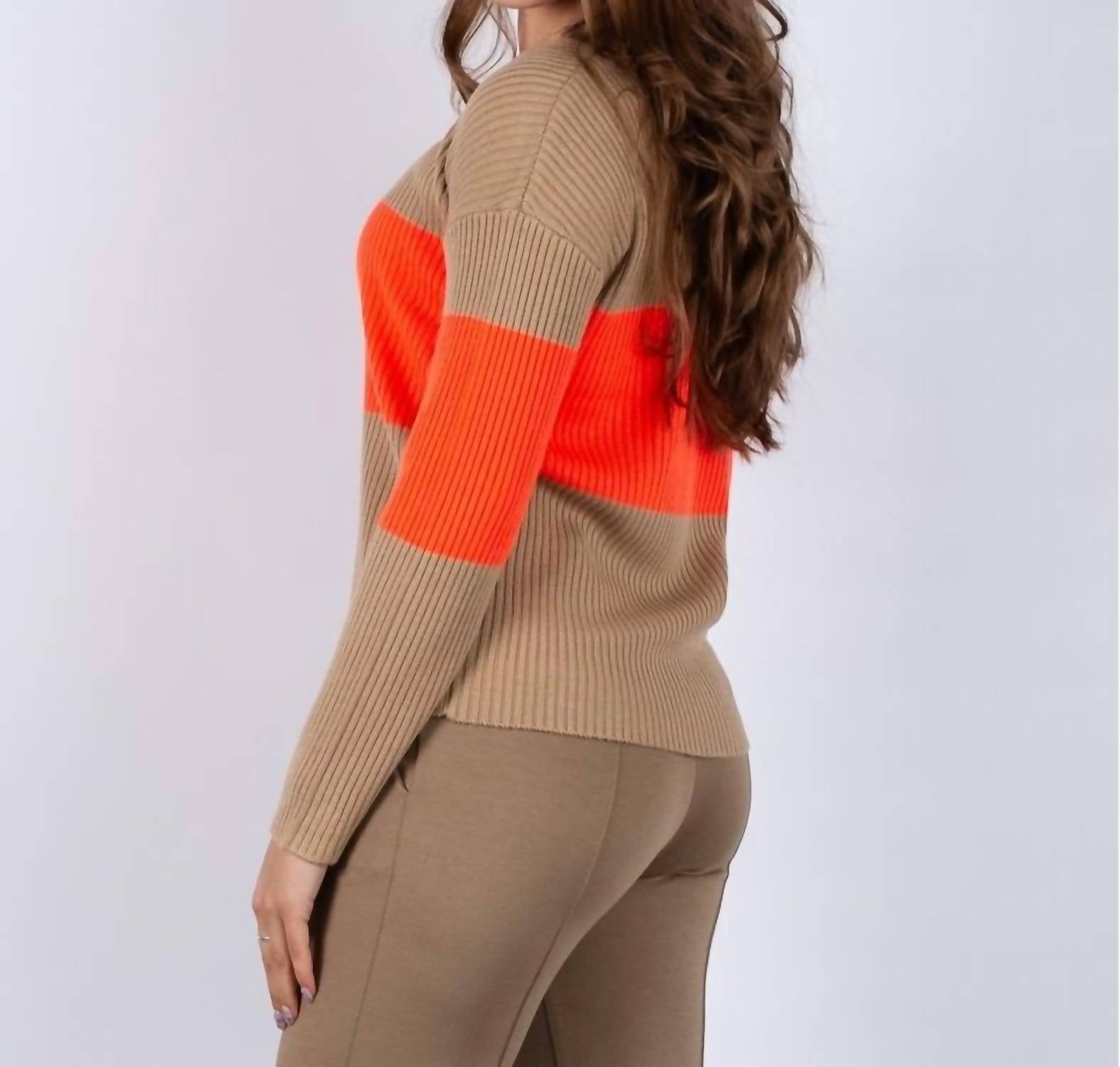 Vilagallo - Pullover Color Block Sweater