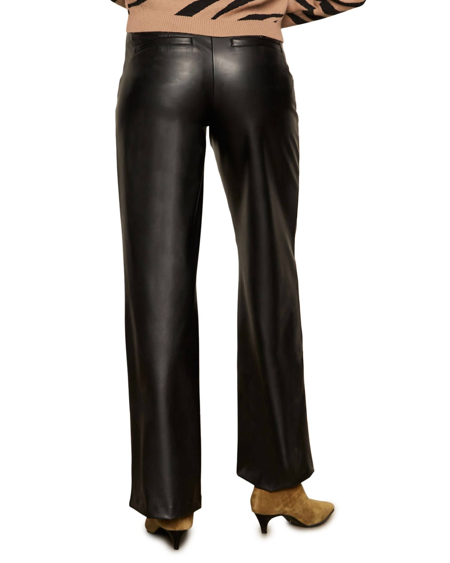 Sanctuary - Women's Runaway Leather Trouser Pants