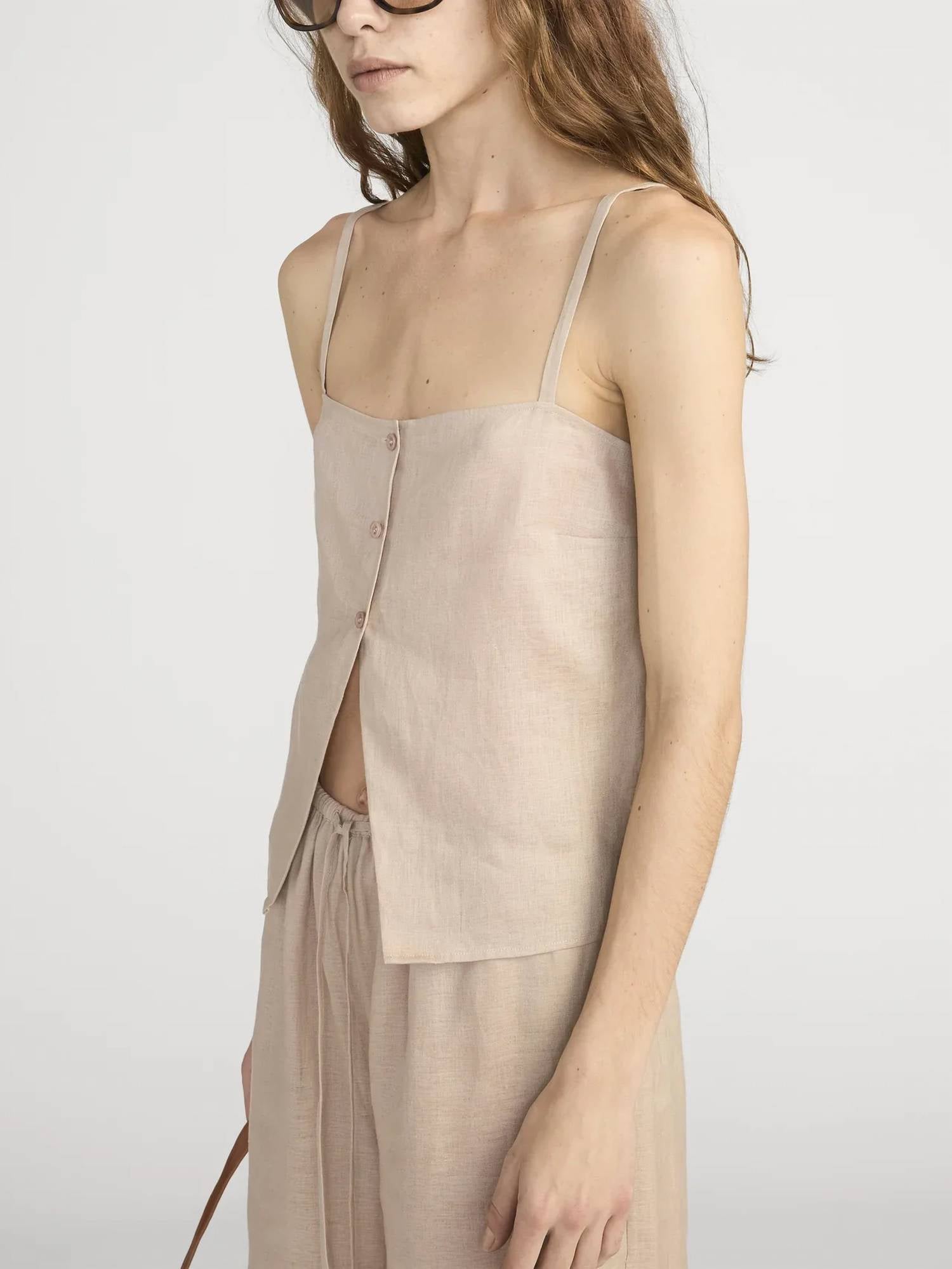 Frame - Linen Button Cami