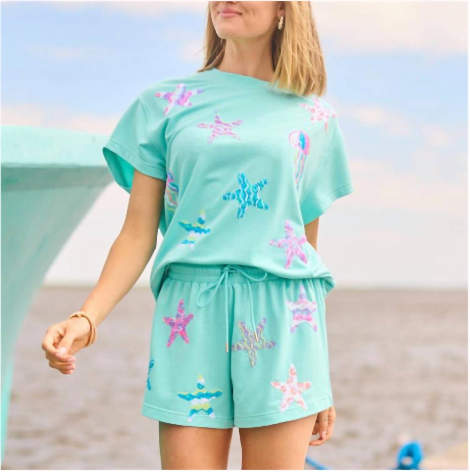 Mary Square - Emily Sea Life Short Set