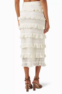 Zimmermann - Wonderland Frill Midi Skirt