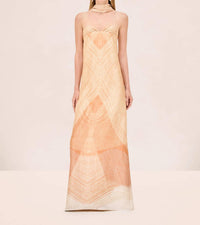Alexis - Dianne Strapless Satin Maxi Dress