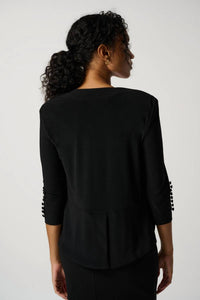 Joseph Ribkoff - 3/4 SLV BUTTON DETAIL CARDIGAN