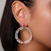 Gold & Honey - Women's Gala Bamboo Lucite Earrings
