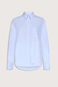 Loulou de Saison Lee Cotton Shirt in storm - women's shirt - view 4