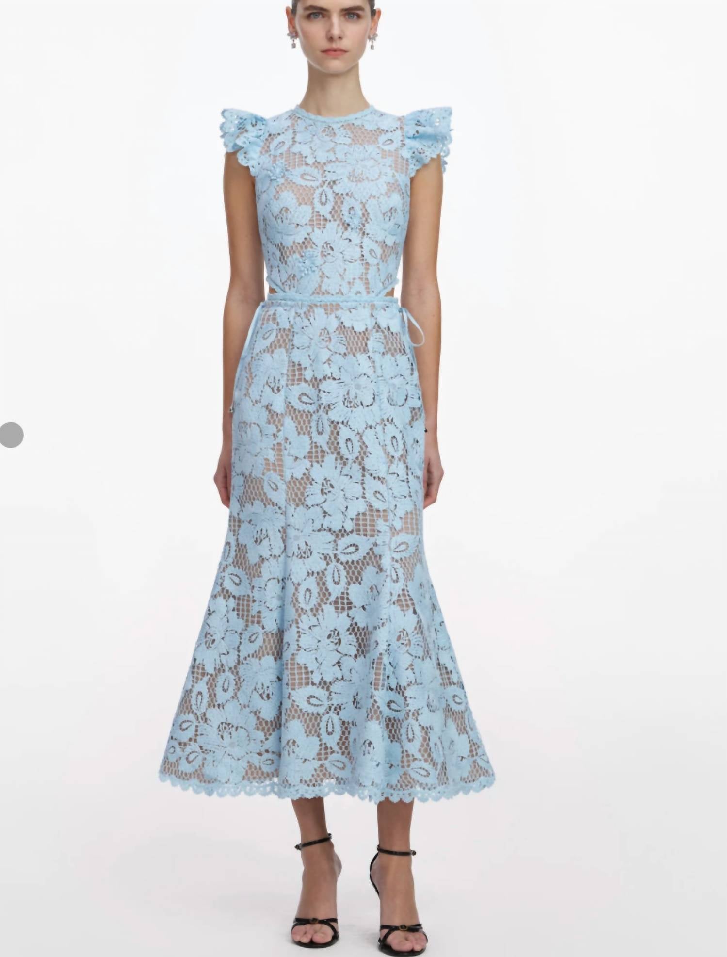 Self-Portrait - Crochet Lace Midi Dress