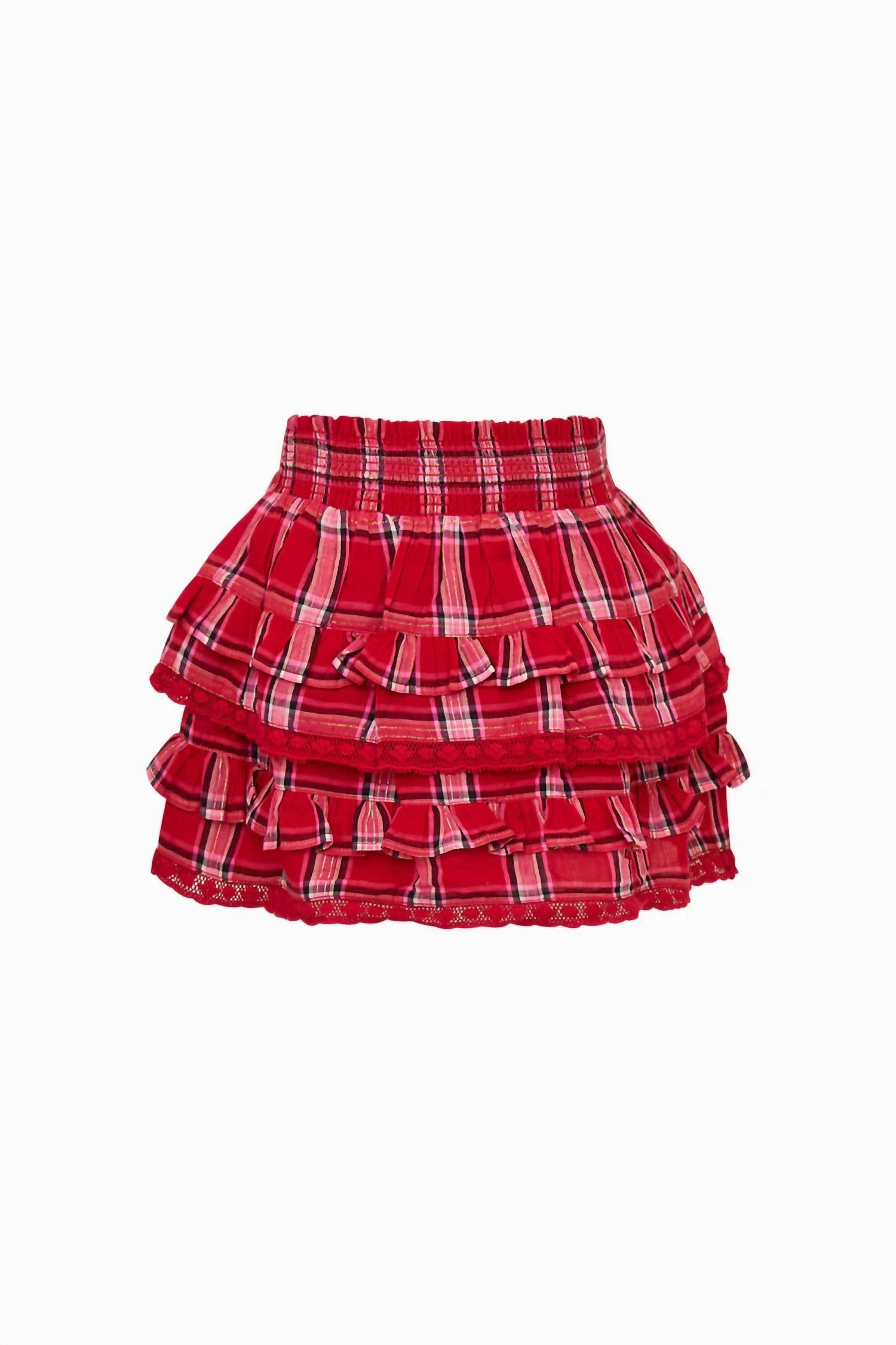 Loveshackfancy - Girl's Billie Tartan Skirt