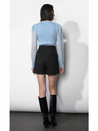 Greylin - Honey Sheer Sleeve Sweater Top