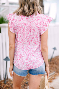 Blu Pepper - Crepe Button Top
