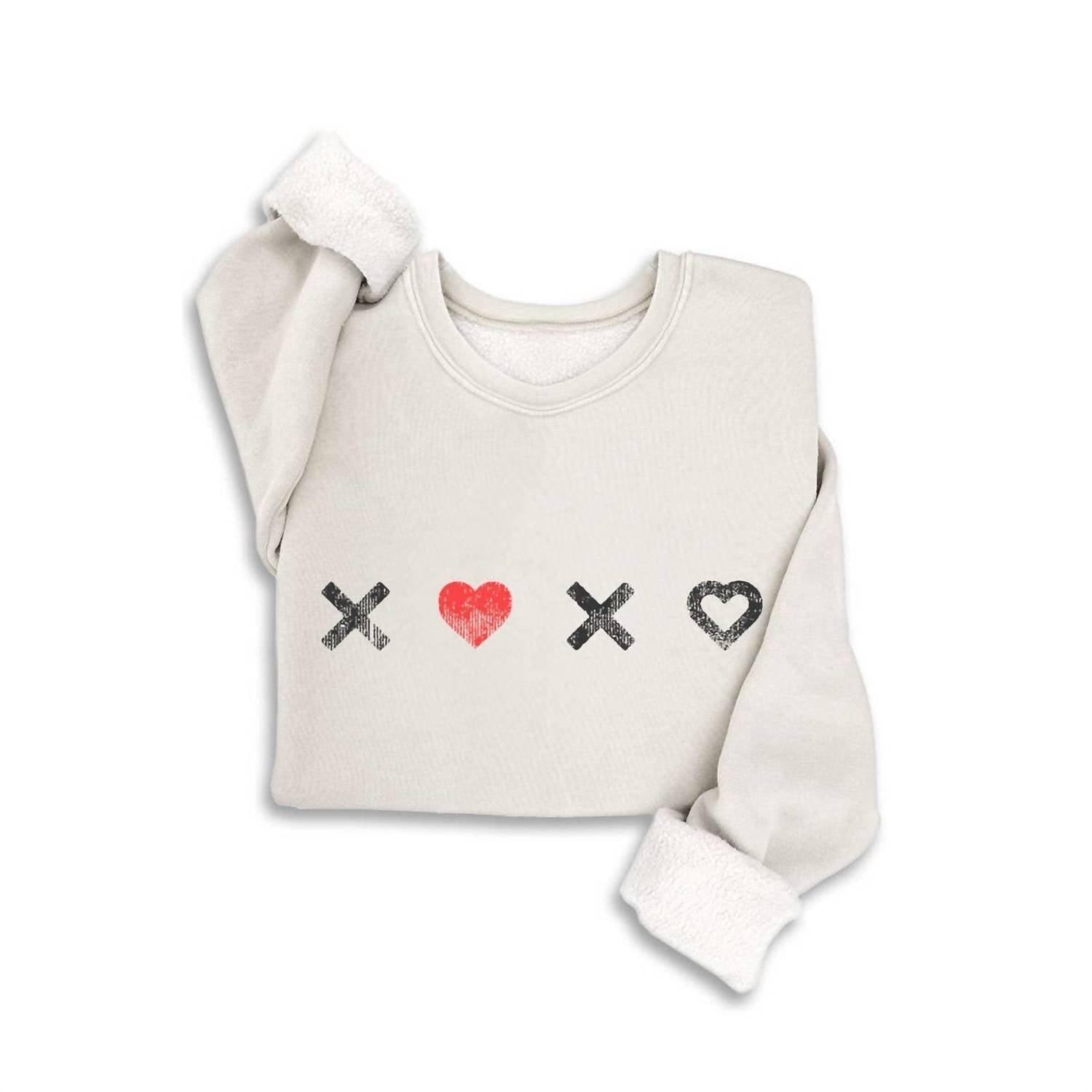 Hrt & Luv - Women's Xoxo Vintage Wash Sweatshirt