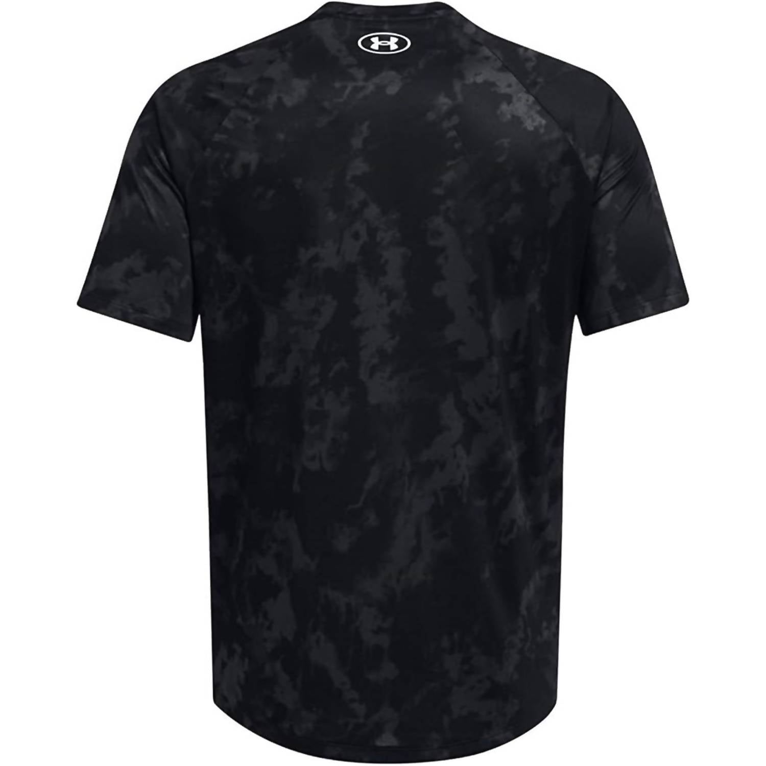 UNDER ARMOUR Men's Tech Abc Camo T-shirt in black - men's t-shirt - detail view