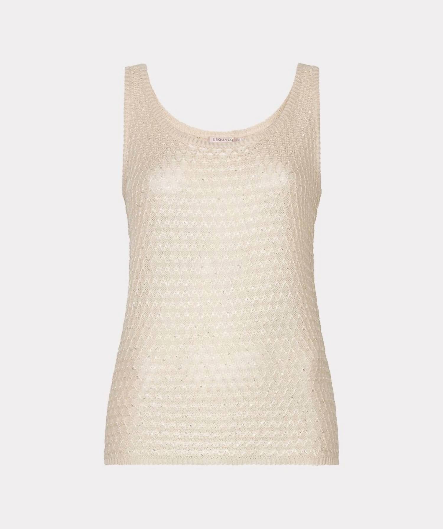 Esqualo - Singlet Knit Sequin Top