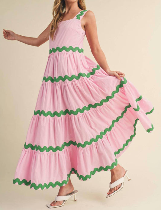 &Merci - Ric Rac Tiered Midi Dress