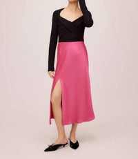 Fifteen Twenty - Brielle Side Slit Midi Skirt