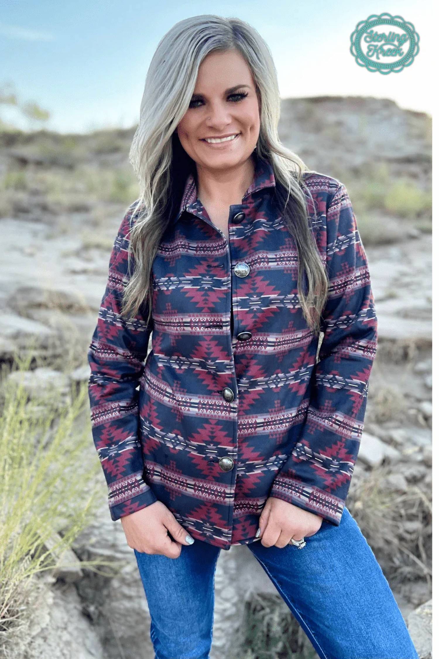 Sterling Kreek - Aztec Print Western Jacket