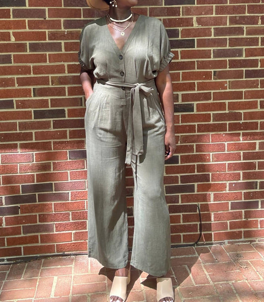 Umgee - Laraine Linen Jumpsuit
