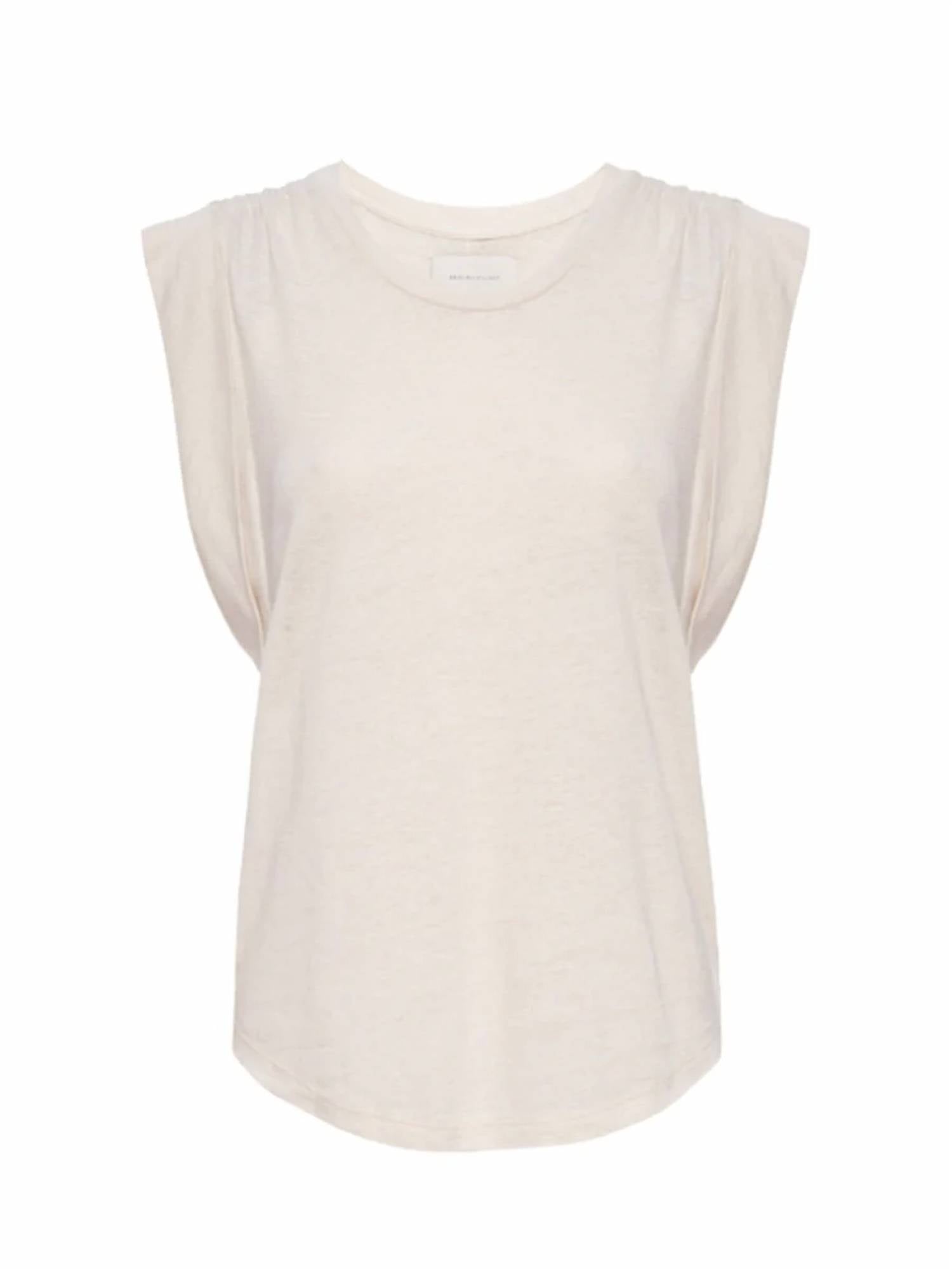 Brochu Walker Reins Muscle Tee in beige - women's shirt - view 6