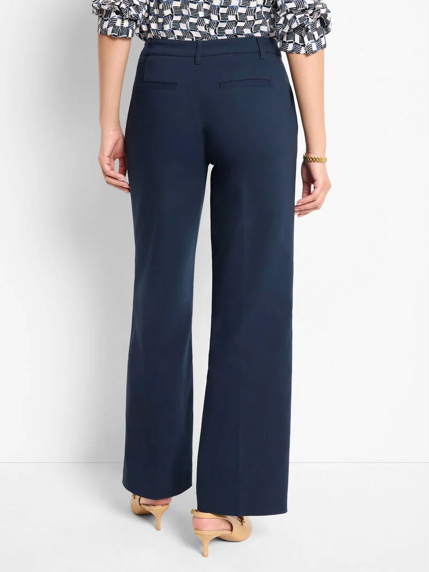 Nic + Zoe - Seasonless Cotton Wide-leg Trousers