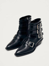 ALOHAS Women's Eras Leather Ankle Boots in black - women's shoe