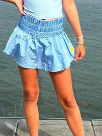 Little Olin - Girls' Gathered Mini Skort