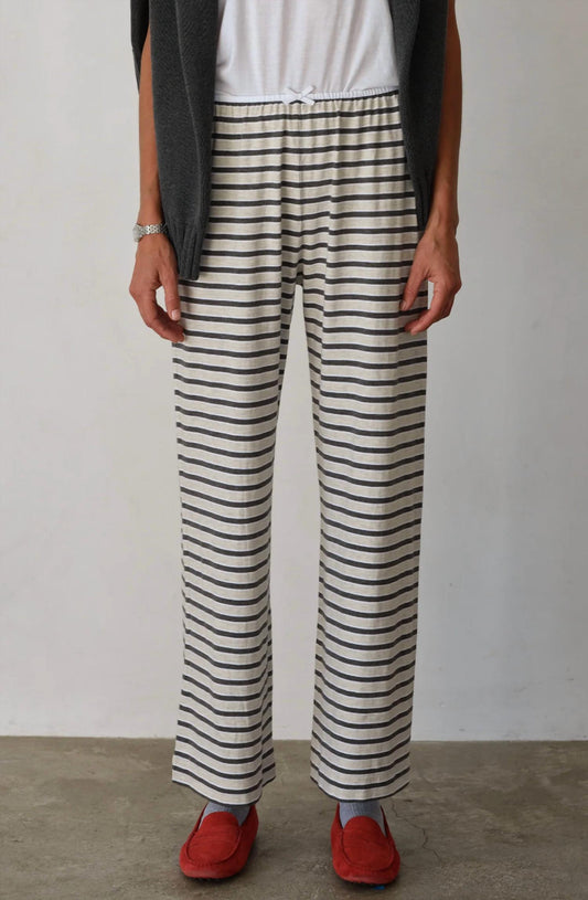 Donni. - Stripe Jersey Bow Pant